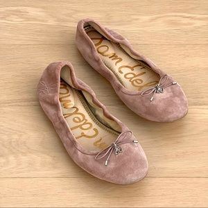 Sam Edelman Dusty Pink Suede Flats - Size 7
